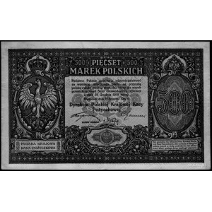 500 marek polskich 15.01.1919 nr 213529, Kow.68, Pick 1...