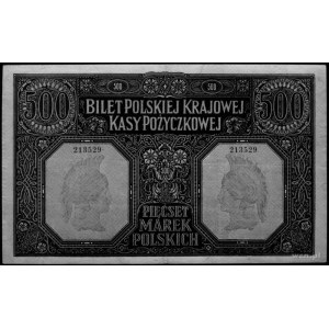500 marek polskich 15.01.1919 nr 213529, Kow.68, Pick 1...
