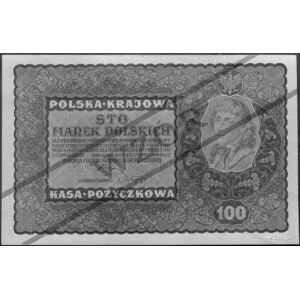 100 marek polskich 23.08.1919 I SERJA A 123, 456 (czerw...
