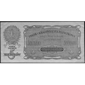5.000.000 marek polskich 20.11.1923 nr D 4948855, Kow.8...