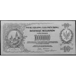 10.000.000 marek polskich 20.11.1923 nr U 315671, Kow.9...