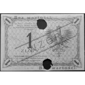 1 złoty 28.02.1919, S.36 B 060, 275, (na awersie i rewe...