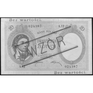 20 złotych 28.02.1919, A.12 024387, (na awersie i rewer...