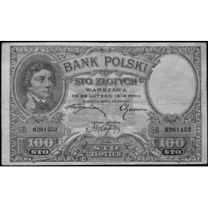 100 złotych 28.02.1919, S.B.6261452, Kow.102, Pick 57