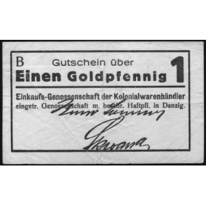 1 fenig w złocie (Goldpfennig) j.w., seria B