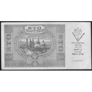 zestaw 4 banknotów Generalnej Gubernii z nadrukami BRAT...