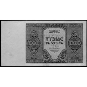 1000 złotych 1945, a/ Ser.A 8826069, b/ Ser.Dh 4553122,...