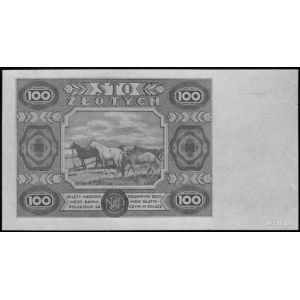 100 złotych 1.07.1948 nr AA 0000000, Kow.N19, Pick 131b