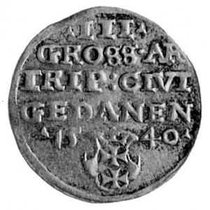 trojak 1540, Gdańsk, j.w., Kop.II.4a
