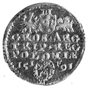 trojak 1591, Olkusz, j.w., Kop.III.4c -RR-, Gum.996, ci...