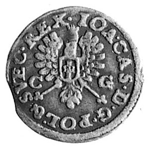 2 grosze 1651, Bydgoszcz, Aw: Orzeł i napis, Rw: Napis,...