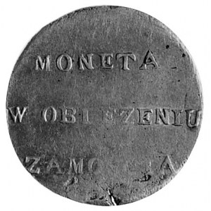 2 złote 1813, Zamość, Aw: Napis w 3 wierszach, Rw: Nomi...