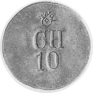 moneta zastępcza Dominium Chlewiska, jednostronna, lite...