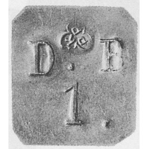 moneta zastępcza Dominium Bytoń, jednostronna, litery D...