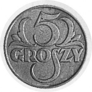 5 groszy 1929, brąz, Aw: Napis II ZJAZD NUMIZMATYKÓW I ...