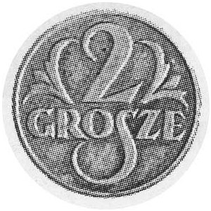 2 grosze 1927, srebro, wybito 100 szt. (?), 2,3 g.