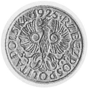 2 grosze 1926, brąz, Aw: Jak moneta obiegowa, Rw: Na ry...