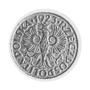 1 grosz 1923, brąz, Aw: Jak moneta obiegowa, Rw: Na rys...
