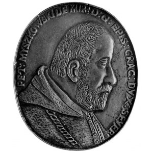 medal owalny b.d., poświęcony Piotrowi Myszkowskiemu po...