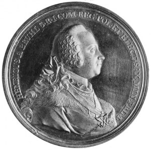 medal sygnowany C.S. Wermuth wybity w 1749 r. ku czci h...