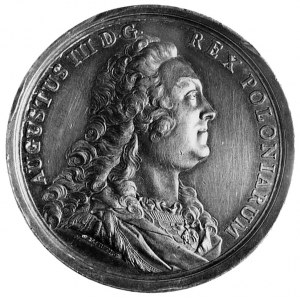 medal sygnowany Wermuth, wybity w 1750 r. z okazji świę...