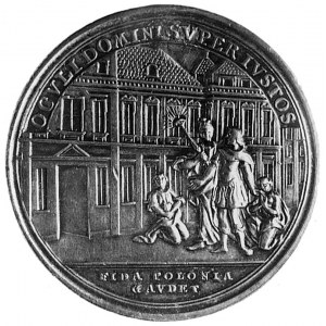 medal sygnowany I L Oexlein wybity w 1772 r. w Norymber...