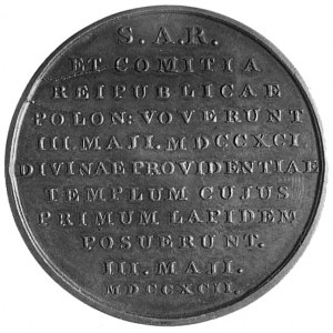 medal sygn. IPH (Holzhaeusser) wybity w 1792 r. z okazj...