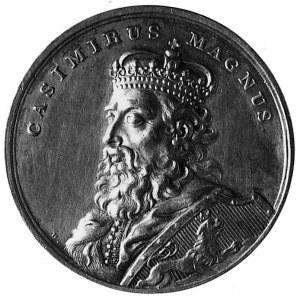 medal Holzhaeussera - Kazimierz Wielki, Aw: Popiersie k...
