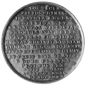 medal Holzhaeussera - Kazimierz Wielki, Aw: Popiersie k...