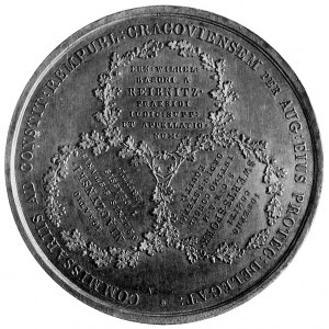medal sygnowany X. Stuckhart wybity w 1818 r., dedykowa...