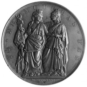 medal autorstwa Barre’a wydany przez Komitet Brukselski...