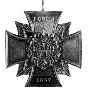 pamiątkowy krzyż sygnowany G. Loos Bractwa Strzeleckieg...