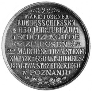 medal niesygnowany wybity w 1903 r. w Poznaniu z okazji...