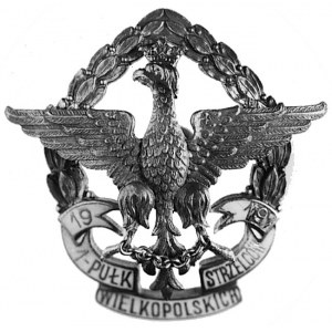 odznaka oficerska 1. Pułku Strzelców Wielkopolskich, sr...