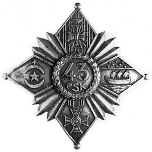 odznaka żołnierska 43. Pułku Piechoty Legionu Bajończyk...