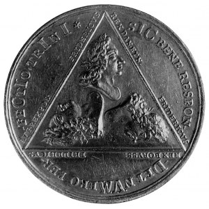 medal sygnowany C.W. (Christian Wermuth) wybity w 1709 ...