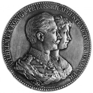 medal sygnowany E. WEIGAND SC, poświęcony jubileuszowi ...