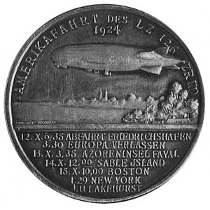 medal sygnowany L CHR. LAUER NUERNBERG, wybity w 1924 r...