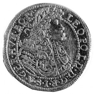 dukat 1695, Klausenburg, Aw: Popiersie cesarza w peruce...