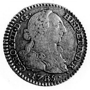 Karol III (1759-1788), 1 escudo 1785, Madryt, Aw: Popie...