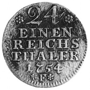 Fryderyk II (1740-1786), 1/24 talara 1754, Magdeburg, A...