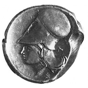 LEUKAS, stater (420-350 p.n.e.), Aw: Pegaz ze zwiniętym...