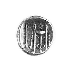 LESBOS, tetrobol (IV w. p.n.e.), Aw: Głowa Demeter w we...