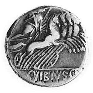 C. Vibius C.f. Pansa (90 p.n.e.), denar, Aw: Głowa Apol...