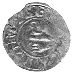 Biskupstwo Meaux, bp Burchard (1120-1134), denar, Aw: D...