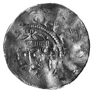 Henryk IV 1056-1106, denar, Aw: Głowa cesarza w koronie...