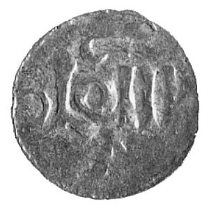 król Otto III, denar, Aw: Krzyż, w polu 4 kulki i napis...