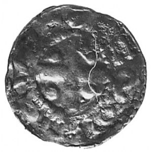 cesarz Otto III 983-1002, denar, Aw: Krzyż, w polu 4 ku...