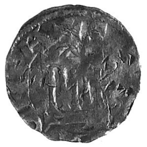 Herman II, denar, Aw: Krzyż, w polu poziomy napis ..RM....