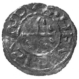 książę Henryk II Zgodny 955-976, denar, Aw: Kapliczka i...